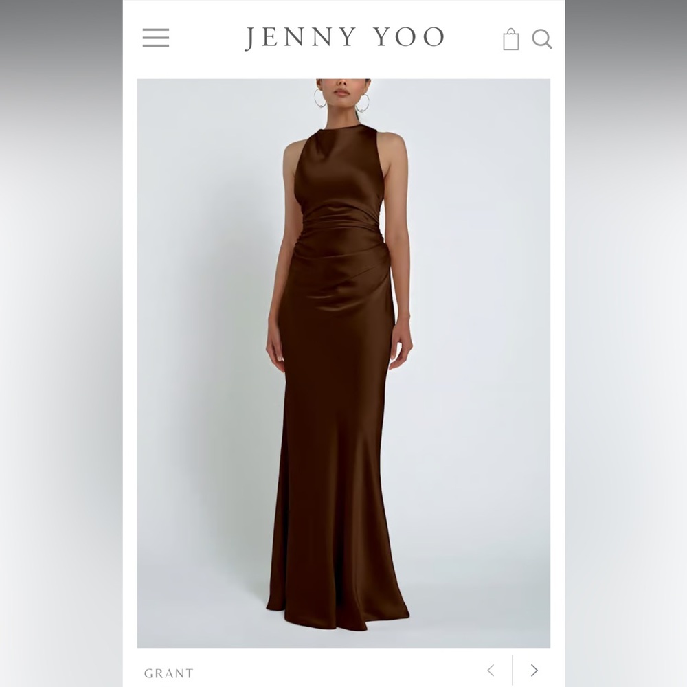 Jenny Yoo Grant Bridesmaid Dress - Espresso